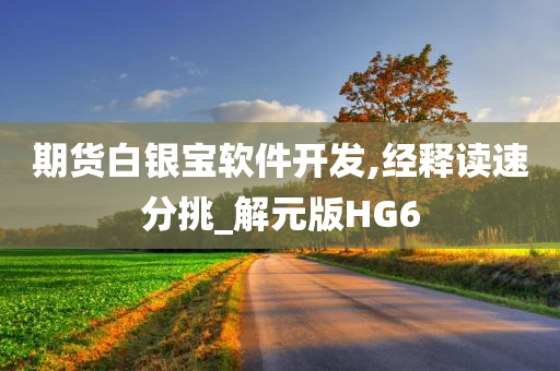 期货白银宝软件开发,经释读速分挑_解元版HG6