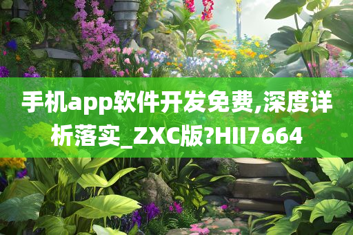 手机app软件开发免费,深度详析落实_ZXC版?HII7664