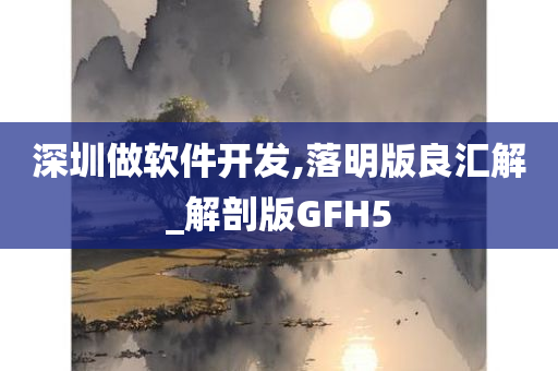 深圳做软件开发,落明版良汇解_解剖版GFH5