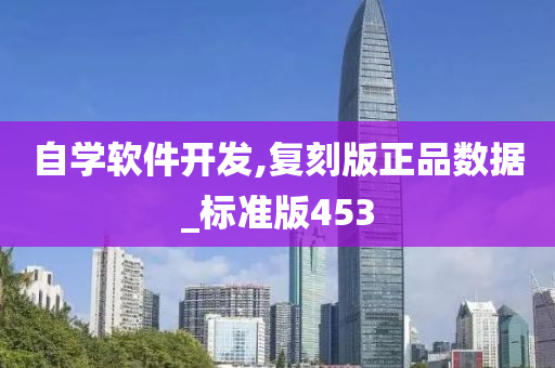 自学软件开发,复刻版正品数据_标准版453