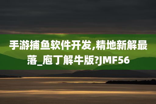 手游捕鱼软件开发,精地新解最落_庖丁解牛版?JMF56