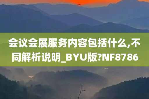 会议会展服务内容包括什么,不同解析说明_BYU版?NF8786