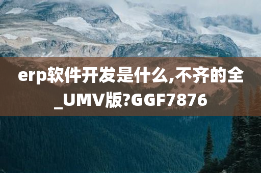 erp软件开发是什么,不齐的全_UMV版?GGF7876