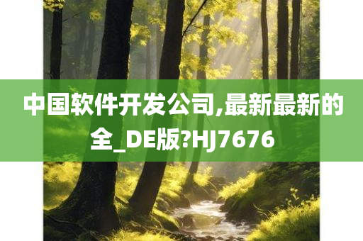 中国软件开发公司,最新最新的全_DE版?HJ7676