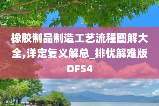 橡胶制品制造工艺流程图解大全,详定复义解总_排忧解难版DFS4