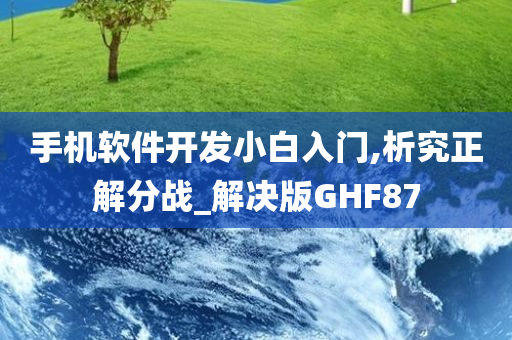 手机软件开发小白入门,析究正解分战_解决版GHF87