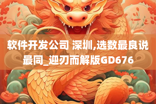 软件开发公司 深圳,选数最良说最同_迎刃而解版GD676