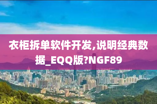 衣柜拆单软件开发,说明经典数据_EQQ版?NGF89