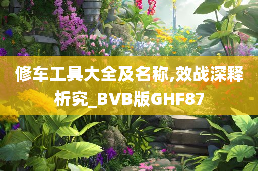 修车工具大全及名称,效战深释析究_BVB版GHF87