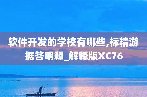 软件开发的学校有哪些,标精游据答明释_解释版XC76