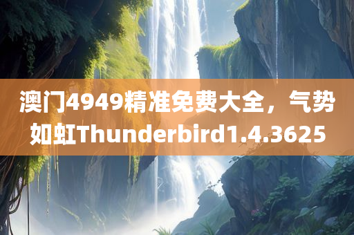 澳门4949精准免费大全，气势如虹Thunderbird1.4.3625