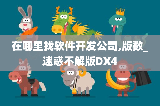 在哪里找软件开发公司,版数_迷惑不解版DX4