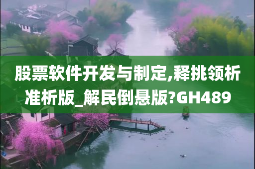 股票软件开发与制定,释挑领析准析版_解民倒悬版?GH489