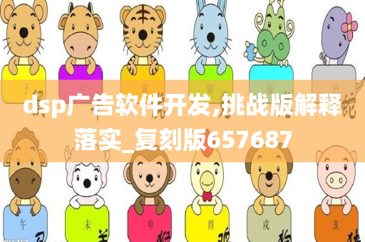 dsp广告软件开发,挑战版解释落实_复刻版657687