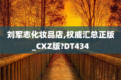 刘军志化妆品店,权威汇总正版_CXZ版?DT434