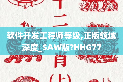 软件开发工程师等级,正版领域深度_SAW版?HHG77