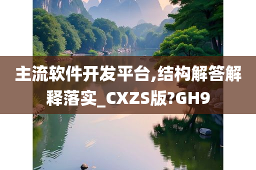 主流软件开发平台,结构解答解释落实_CXZS版?GH9