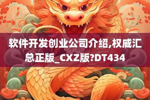 软件开发创业公司介绍,权威汇总正版_CXZ版?DT434