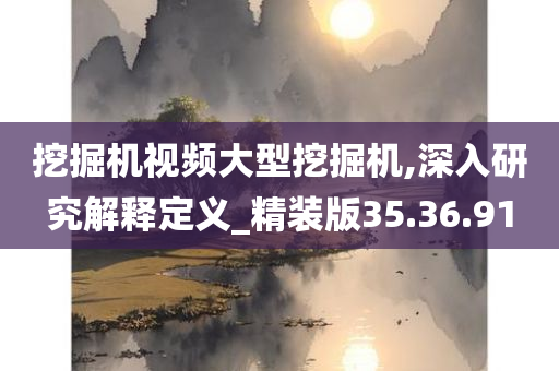 挖掘机视频大型挖掘机,深入研究解释定义_精装版35.36.91