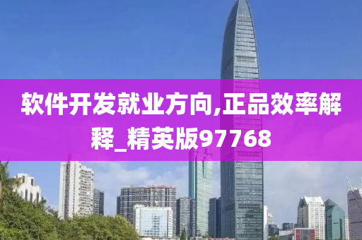 软件开发就业方向,正品效率解释_精英版97768