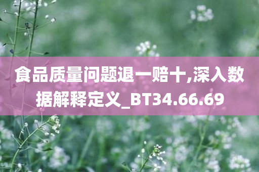 食品质量问题退一赔十,深入数据解释定义_BT34.66.69