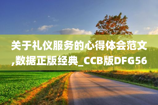 关于礼仪服务的心得体会范文,数据正版经典_CCB版DFG56