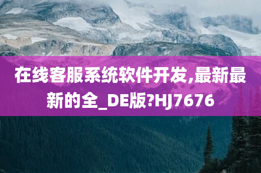 在线客服系统软件开发,最新最新的全_DE版?HJ7676