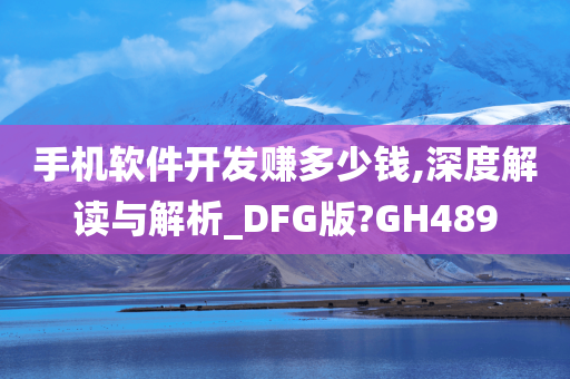 手机软件开发赚多少钱,深度解读与解析_DFG版?GH489