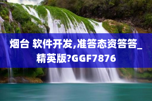 烟台 软件开发,准答态资答答_精英版?GGF7876