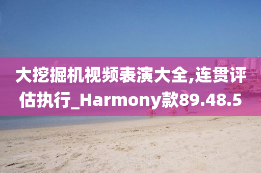 大挖掘机视频表演大全,连贯评估执行_Harmony款89.48.50