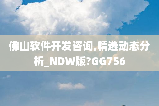 佛山软件开发咨询,精选动态分析_NDW版?GG756