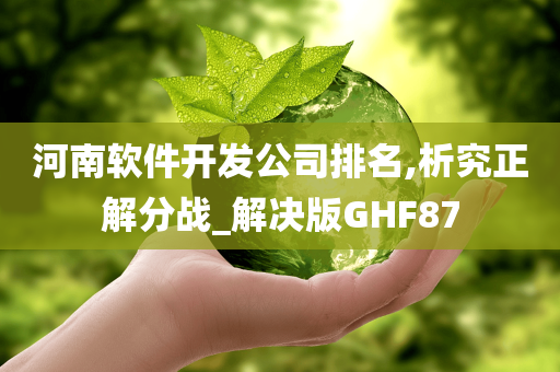 河南软件开发公司排名,析究正解分战_解决版GHF87