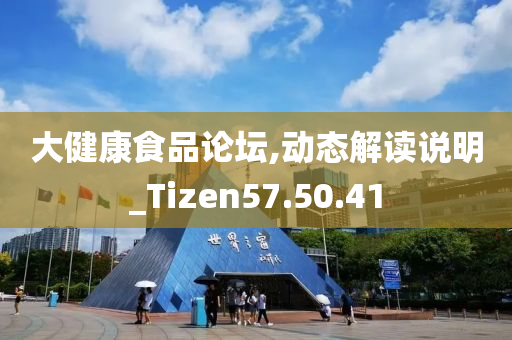 大健康食品论坛,动态解读说明_Tizen57.50.41