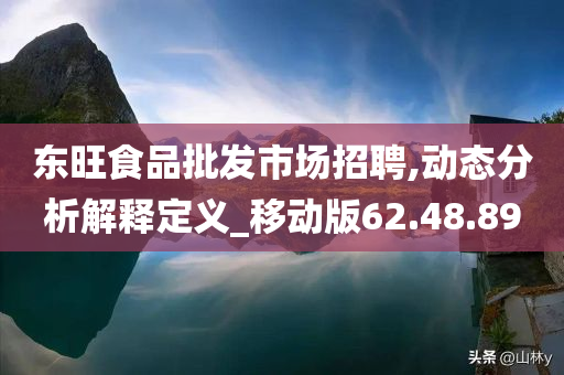 东旺食品批发市场招聘,动态分析解释定义_移动版62.48.89