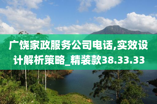 广饶家政服务公司电话,实效设计解析策略_精装款38.33.33