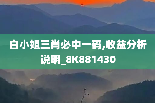 白小姐三肖必中一码,收益分析说明_8K881430