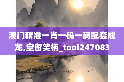 澳门精准一肖一码一码配套成龙,空留笑柄_tool247083