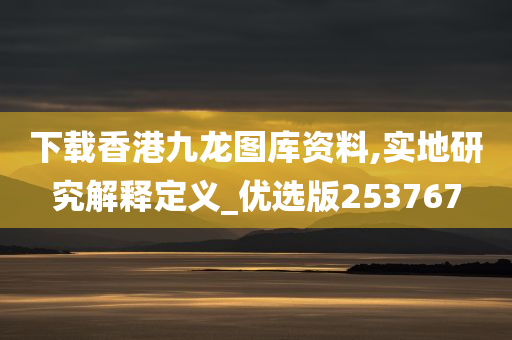 下载香港九龙图库资料,实地研究解释定义_优选版253767