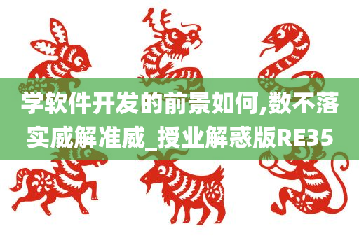 学软件开发的前景如何,数不落实威解准威_授业解惑版RE35