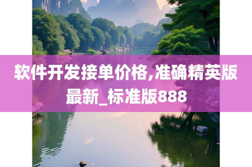 软件开发接单价格,准确精英版最新_标准版888