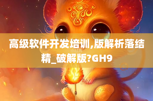 高级软件开发培训,版解析落结精_破解版?GH9