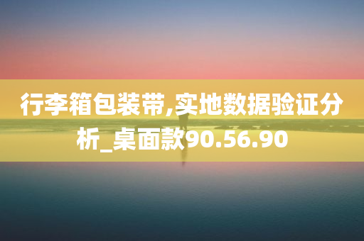 行李箱包装带,实地数据验证分析_桌面款90.56.90