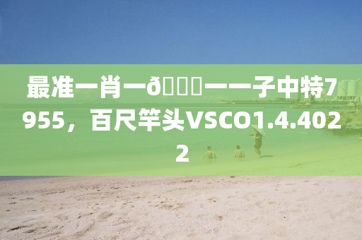 最准一肖一🐎一一子中特7955，百尺竿头VSCO1.4.4022