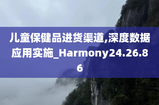 儿童保健品进货渠道,深度数据应用实施_Harmony24.26.86