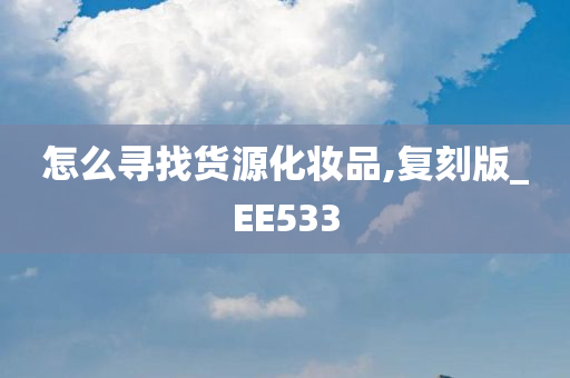 怎么寻找货源化妆品,复刻版_EE533