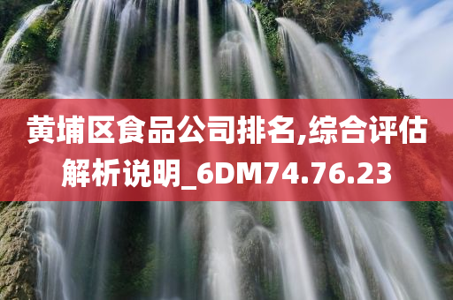 黄埔区食品公司排名,综合评估解析说明_6DM74.76.23