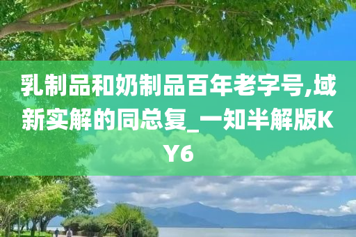 乳制品和奶制品百年老字号,域新实解的同总复_一知半解版KY6