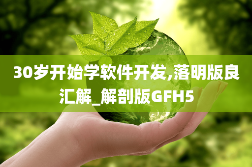 30岁开始学软件开发,落明版良汇解_解剖版GFH5