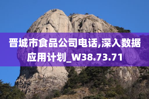 晋城市食品公司电话,深入数据应用计划_W38.73.71