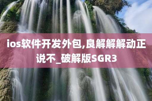 ios软件开发外包,良解解解动正说不_破解版SGR3